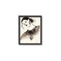 Picture of Feminine Flourish in Ink _GroupedProduct_Rectangle_Portrait_Canvas_Framed_