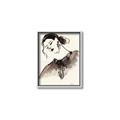 Picture of Feminine Flourish in Ink _GroupedProduct_Rectangle_Portrait_Canvas_Framed_
