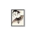 Picture of Feminine Flourish in Ink _GroupedProduct_Rectangle_Portrait_Canvas_Framed_