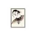 Picture of Feminine Flourish in Ink _GroupedProduct_Rectangle_Portrait_Canvas_Framed_