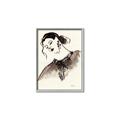 Picture of Feminine Flourish in Ink _GroupedProduct_Rectangle_Portrait_Canvas_Framed_