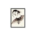 Picture of Feminine Flourish in Ink _GroupedProduct_Rectangle_Portrait_Canvas_Framed_