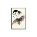 Picture of Feminine Flourish in Ink _GroupedProduct_Rectangle_Portrait_Canvas_Framed_
