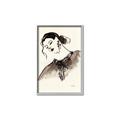 Picture of Feminine Flourish in Ink _GroupedProduct_Rectangle_Portrait_Canvas_Framed_
