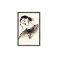 Picture of Feminine Flourish in Ink _GroupedProduct_Rectangle_Portrait_Canvas_Framed_