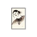 Picture of Feminine Flourish in Ink _GroupedProduct_Rectangle_Portrait_Canvas_Framed_