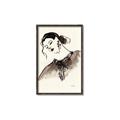 Picture of Feminine Flourish in Ink _GroupedProduct_Rectangle_Portrait_Canvas_Framed_