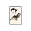Picture of Feminine Flourish in Ink _GroupedProduct_Rectangle_Portrait_Canvas_Framed_