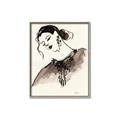 Picture of Feminine Flourish in Ink _GroupedProduct_Rectangle_Portrait_Canvas_Framed_