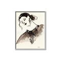 Picture of Feminine Flourish in Ink _GroupedProduct_Rectangle_Portrait_Canvas_Framed_