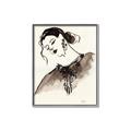 Picture of Feminine Flourish in Ink _GroupedProduct_Rectangle_Portrait_Canvas_Framed_