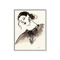 Picture of Feminine Flourish in Ink _GroupedProduct_Rectangle_Portrait_Canvas_Framed_