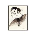 Picture of Feminine Flourish in Ink _GroupedProduct_Rectangle_Portrait_Canvas_Framed_