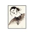 Picture of Feminine Flourish in Ink _GroupedProduct_Rectangle_Portrait_Canvas_Framed_