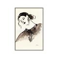 Picture of Feminine Flourish in Ink _GroupedProduct_Rectangle_Portrait_Canvas_Framed_