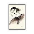 Picture of Feminine Flourish in Ink _GroupedProduct_Rectangle_Portrait_Canvas_Framed_
