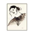Picture of Feminine Flourish in Ink _GroupedProduct_Rectangle_Portrait_Canvas_Framed_