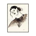 Picture of Feminine Flourish in Ink _GroupedProduct_Rectangle_Portrait_Canvas_Framed_