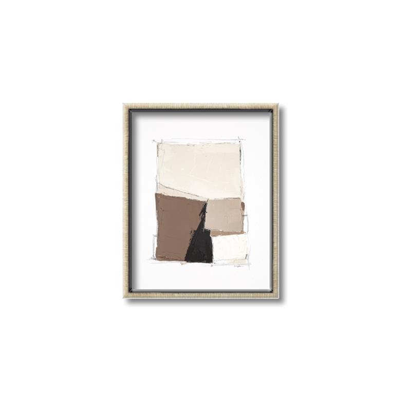 Picture of Mocha Symmetry II _GroupedProduct_Rectangle_Portrait_Canvas_Framed_
