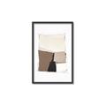Picture of Mocha Symmetry II _GroupedProduct_Rectangle_Portrait_Canvas_Framed_