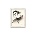 Picture of Feminine Flourish in Ink _GroupedProduct_Rectangle_Portrait_Framed_Matted_