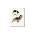 Picture of Feminine Flourish in Ink _GroupedProduct_Rectangle_Portrait_Framed_Matted_