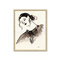 Picture of Feminine Flourish in Ink _GroupedProduct_Rectangle_Portrait_Framed_Matted_