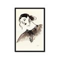 Picture of Feminine Flourish in Ink _GroupedProduct_Rectangle_Portrait_Framed_Matted_
