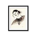 Picture of Feminine Flourish in Ink _GroupedProduct_Rectangle_Portrait_Framed_Matted_