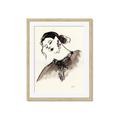 Picture of Feminine Flourish in Ink _GroupedProduct_Rectangle_Portrait_Framed_Matted_