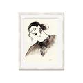 Picture of Feminine Flourish in Ink _GroupedProduct_Rectangle_Portrait_Framed_Matted_