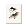 Picture of Feminine Flourish in Ink _GroupedProduct_Rectangle_Portrait_Framed_Matted_