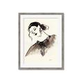 Picture of Feminine Flourish in Ink _GroupedProduct_Rectangle_Portrait_Framed_Matted_
