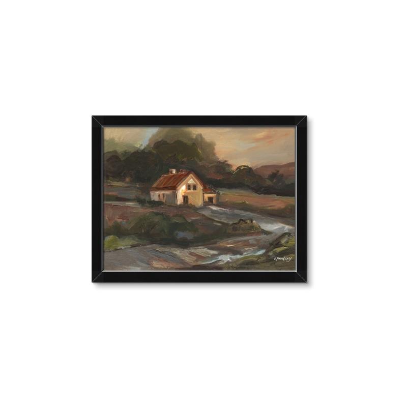 Picture of Shadows of the Old Barn _GroupedProduct_Rectangle_Landscape_Framed_Matted_