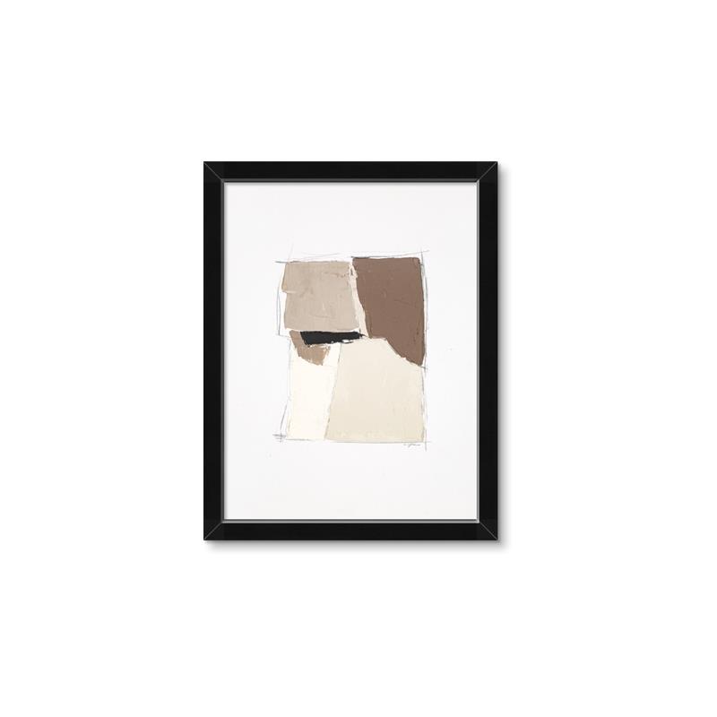 Picture of Mocha Symmetry I _GroupedProduct_Rectangle_Portrait_Framed_Matted_