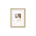 Picture of Mocha Symmetry I _GroupedProduct_Rectangle_Portrait_Framed_Matted_