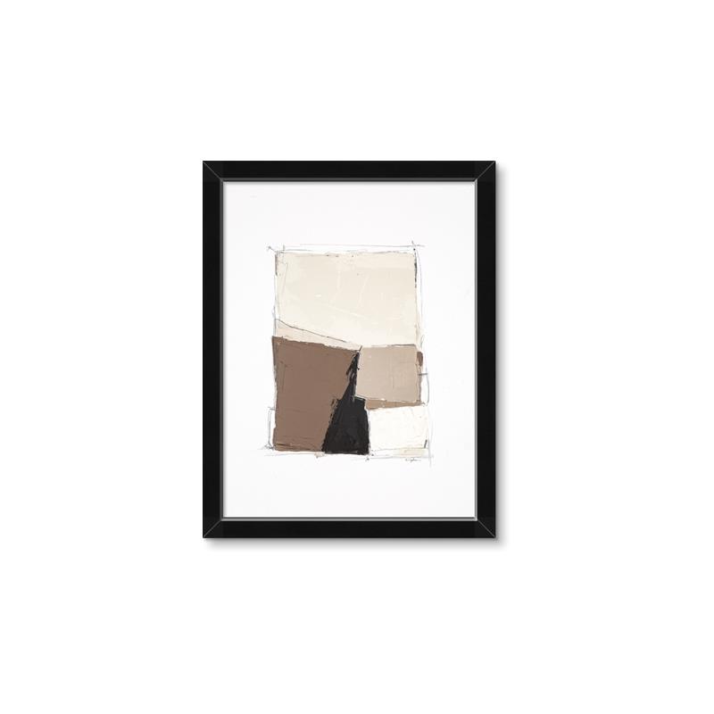 Picture of Mocha Symmetry II _GroupedProduct_Rectangle_Portrait_Framed_Matted_