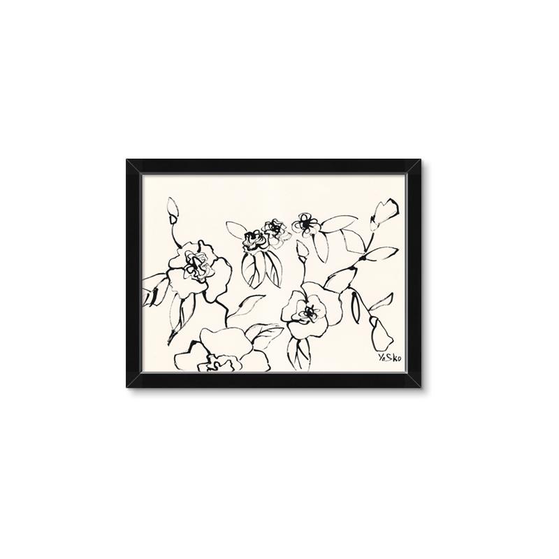 Picture of Blooming in Lines _GroupedProduct_Rectangle_Landscape_Framed_Matted_