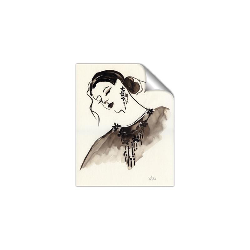 Picture of Feminine Flourish in Ink _GroupedProduct_Rectangle_Portrait_Unframed_Print_Only_
