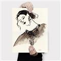 Picture of Feminine Flourish in Ink _GroupedProduct_Rectangle_Portrait_Canvas_