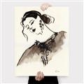 Picture of Feminine Flourish in Ink _GroupedProduct_Rectangle_Portrait_Canvas_