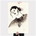 Picture of Feminine Flourish in Ink _GroupedProduct_Rectangle_Portrait_Canvas_