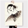 Picture of Feminine Flourish in Ink _GroupedProduct_Rectangle_Portrait_Canvas_