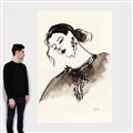 Picture of Feminine Flourish in Ink _GroupedProduct_Rectangle_Portrait_Canvas_