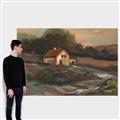 Picture of Shadows of the Old Barn _GroupedProduct_Rectangle_Landscape_Canvas_