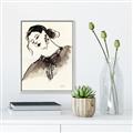 Picture of Feminine Flourish in Ink _GroupedProduct_Rectangle_Portrait_Canvas_Framed_