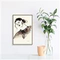 Picture of Feminine Flourish in Ink _GroupedProduct_Rectangle_Portrait_Canvas_Framed_