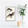 Picture of Feminine Flourish in Ink _GroupedProduct_Rectangle_Portrait_Canvas_Framed_