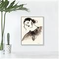 Picture of Feminine Flourish in Ink _GroupedProduct_Rectangle_Portrait_Canvas_Framed_