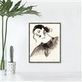 Picture of Feminine Flourish in Ink _GroupedProduct_Rectangle_Portrait_Canvas_Framed_